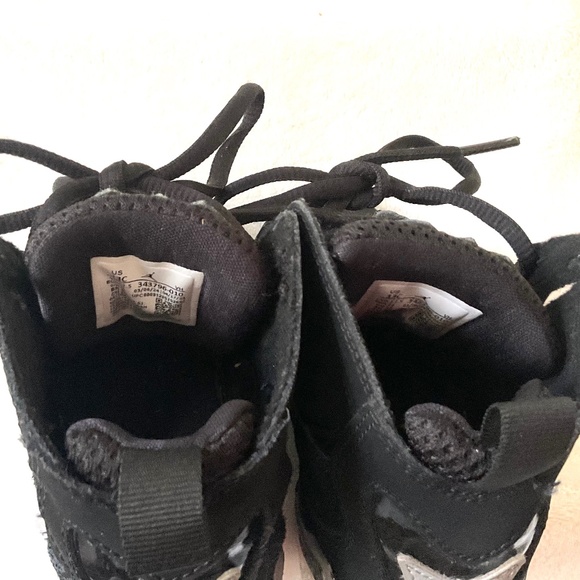 Black JORDAN TRUE FLIGHT PRESCHOOL BASKETBALL SNEAKERS SHOES Size 13C - Picture 10 of 14